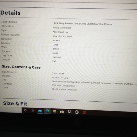 Jumpsuit Blue Cheeta Sz L - Picture 3 of 4